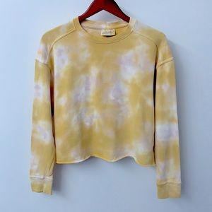 Tie-Dye Crop Sweatshirt